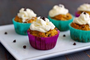 Grain Free Macadamia Chocolate Chip Cupcakes
