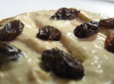 Spread on toast with raisins, and its ambrosial.