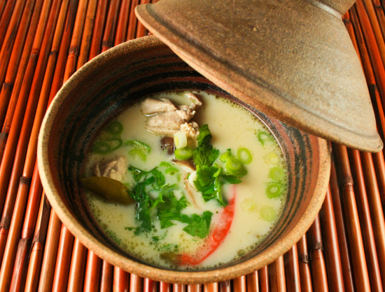 tom kha gai thai coconut soup
