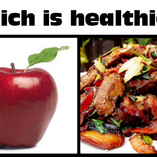 which is healthier an apple or liver