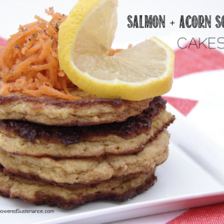 salmon and acorn squash cakes