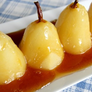 Wine Poached Pears
