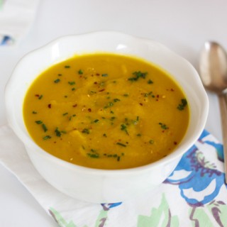 curried carrot sweet potato soup