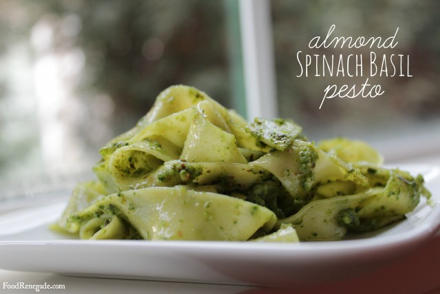 Almond Spinach Basil Pesto