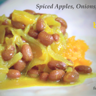 Spiced Apples Onions Beans and Butternut Squash
