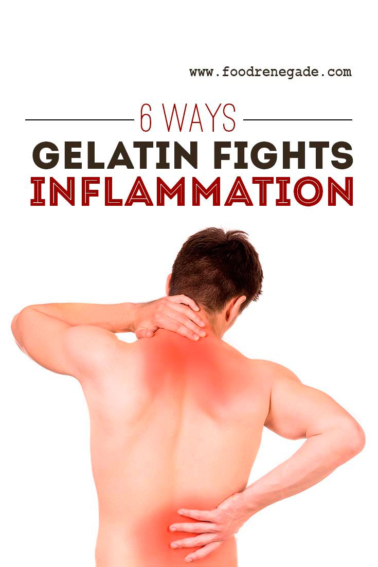 how gelatin fights inflammation